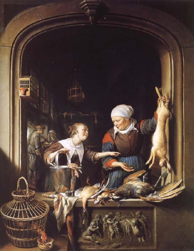 Gerrit Dou A Poulterer-s Shop oil painting image